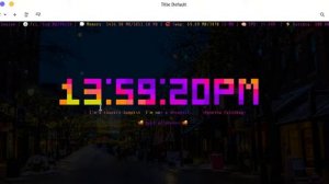 Term Clock - A Configurable Linux Terminal Clock