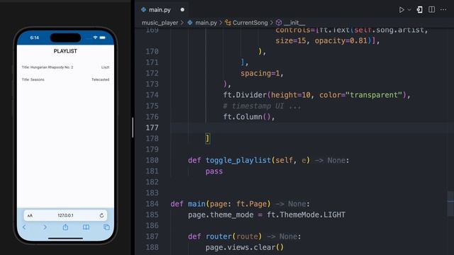 Simple Music Player in Python - Flet Tutorial