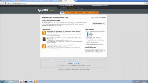 OpenDNS Setup and Configuration