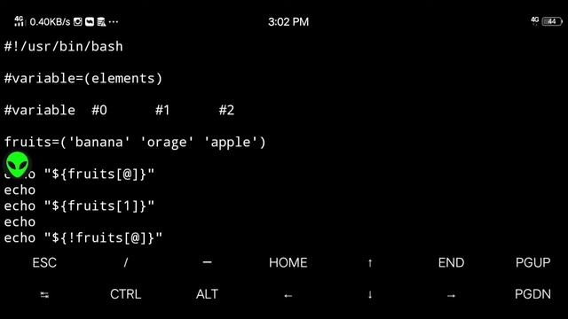 Bash script part 4 | array variables | malayalam #termux  #bashscript