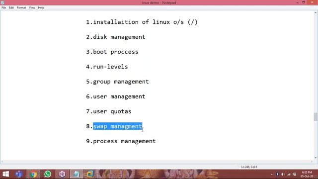 LINUX Administration tutorials || Demo - 1 || by Mr. Srinivas On 05-10-2020 @6PM