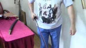 Обзор и рубка саблей офицерской пехотной обр. 1826 г. фирмы "Назаров и Калибр"