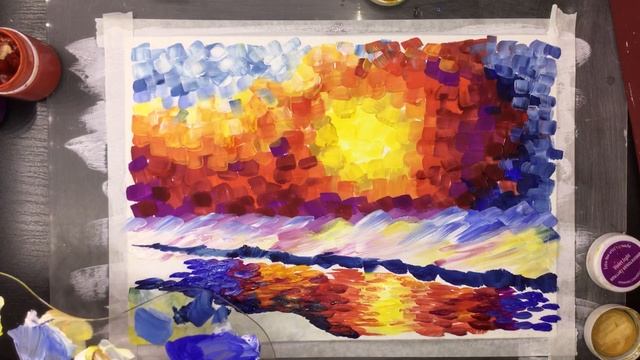 «Пейзаж. Зимний закат» как нарисовать ГУАШЬ | Сезон 3-2 |Мастер-класс для начинающих смотреть онлайн