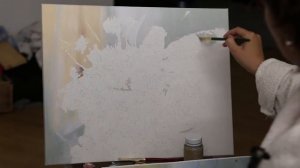 "Ромашки и вишни. Натюрморт". Пишем фон, растушевка. Часть 1