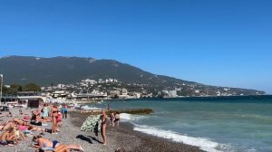 Ялта. Приморский пляж. Воскресенье. Море. Шторм. 29 сентября 2024. Крым. Crimea. Yalta.