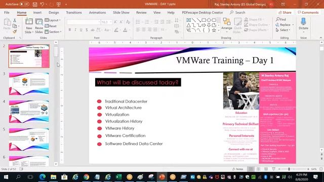 DAY 1 - VMware vSphere Introduction - TAMIL
