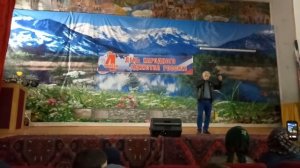 Агульский район. Агул. Малакурбан Рамазанов на праздновании Дня Народного Единства.