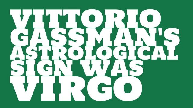 What was Vittorio Gassman's birthday? смотреть онлайн