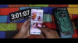 Tecno Pova 6 Pro 5G 100% to 0% Full Battery Drain Test | Tecno Pova 6 Pro 5G battery life 🤯