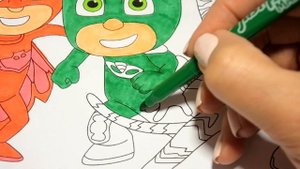 PJ Masks heroes coloring Герои в масках раскраска героев