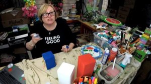 Painting a Watermelon Door Hanger Part 3 & A Patriotic Craft- April 24, 2021 Krazy Mazie Kreations