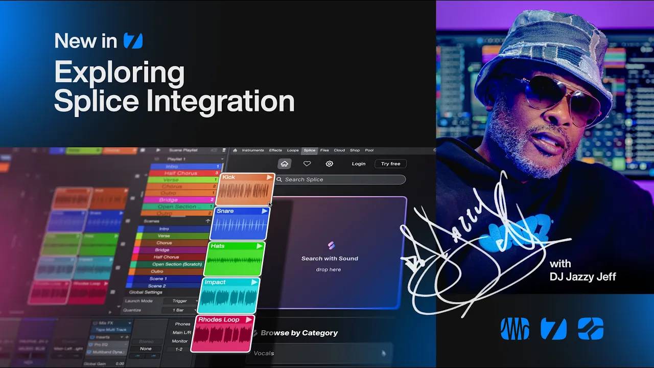 Studio One Pro 7: Exploring Splice Integration with DJ Jazzy Jeff