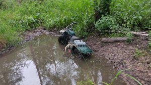 Полноприводный мотоцикл 2х2 - в поисках болот