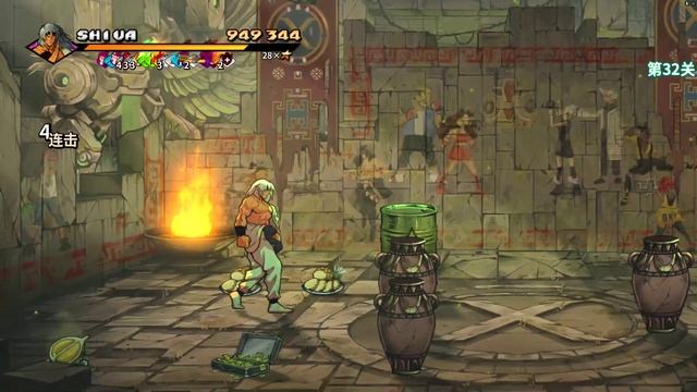 Streets of Rage 4 Survival Speedrun 1-50 Shiva 52:32 v08