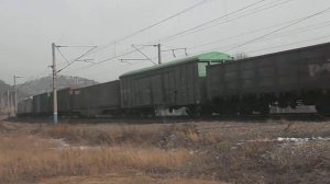 Электровоз ВЛ 85 095 С грузовым поездом  РЖД Бурятия