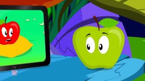 Five Little Apples | Monkey Rhymes | Kindergarten Videos For Babies by Kids Baby Club
