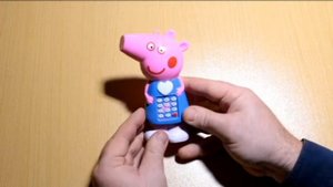 Cвинка ПЕППА. Игрушка телефон, веселая и забавная 2014 года