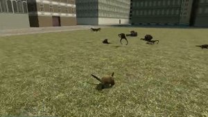 Gmod: Head Crab vs Poison zombie