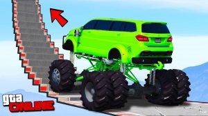 САМАЯ УГАРНАЯ СЕРИЯ! КАК ДАЛЕКО СМОГУТ ЗАБРАТЬСЯ РАНДОМНЫЕ ТАЧКИ В ГТА 5? ЛЕСТНИЦА В GTA ONLINE!