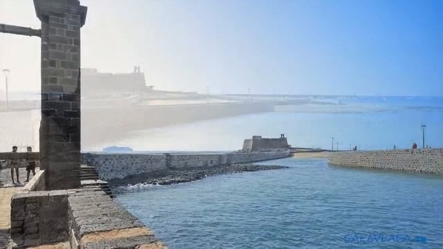 Столица Лансароте Арресифе (Канарские острова, Испания). Arrecife, capital Lanzarote, Canary Islands
