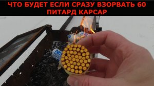 Что будет если в костёр бросить сразу 60 петард корсар