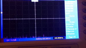Sweep Generator displayed on the Hantek 5072P in FFT mode with Feeltech FY3200S