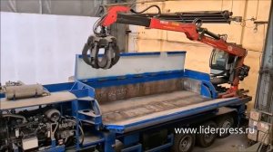 Мобильный пресс для металлолома. Mobile scrap baling press. How it works?