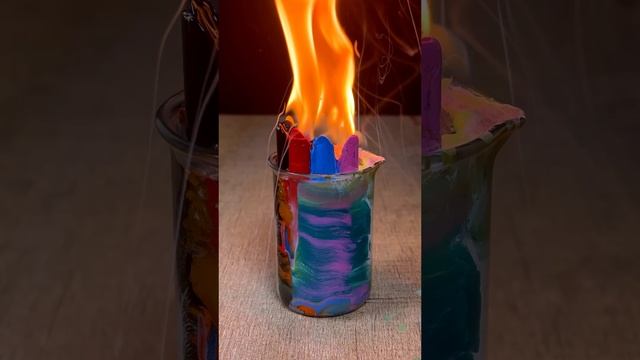 Experiment of 1000°C RHCB vs Crayons 🖍️ #satisfying #asmrsounds #experiment