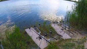 крым рыбалка озеро в трехпрудном