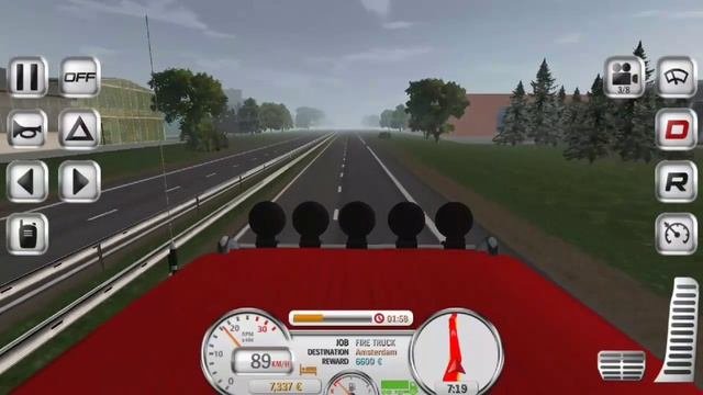 Euro Truck Evolution: Quick Run Hauling Firetruck Android/iOS Gamplay