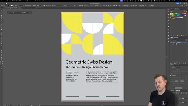 Swiss Geometric Poster Design  |  Design Tutorial  |  Adobe Illustrator
