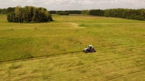 Трактор мтз-80 и косилка кс-2,1. Сенокос 2024. Сьёмка квадрокоптером.