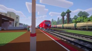 Отправление тепловоза ТЭП70БС-088 со станции Набережные Челны | Minecraft