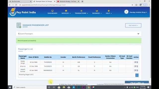 Pay point india/How To Use IRCTC Master List In Tatkal Ticket Booking 2020/How to create master lis