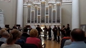Роговой оркестр. Концерт в таврическом дворце. Санкт-Петербург.