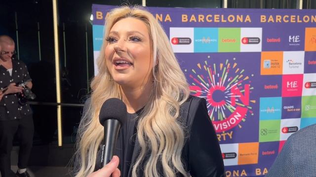 🇦🇱 Ronela Hajati | Barcelona Eurovision Party 2023 INTERVIEW