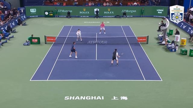 Roger Federer & Eason Chan vs Zhang Zhizhen & Fan Zendong Exhibition Highlights! | Shanghai 2024