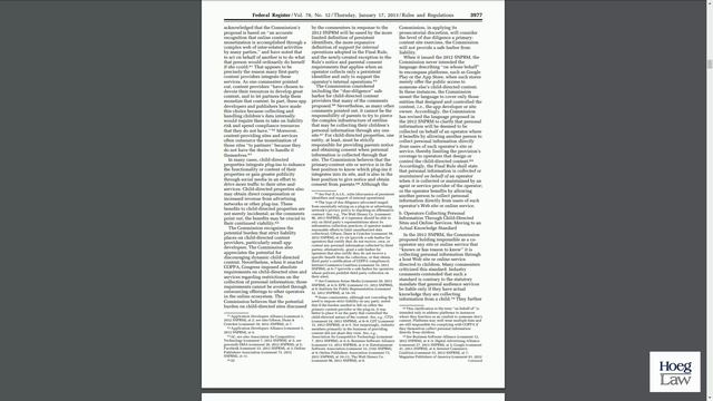 Let’s Pretend the FTC is Right! Is a YouTube Content Creator's COPPA Compliance One Button Away?