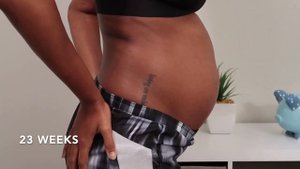 weekly pregnancy transformation + 2 weeks postpartum!!