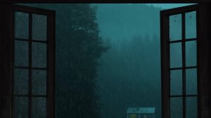 Звуки Дождя для Сна – Звуки Дождя из Открытого Окна – Сильный Дождь