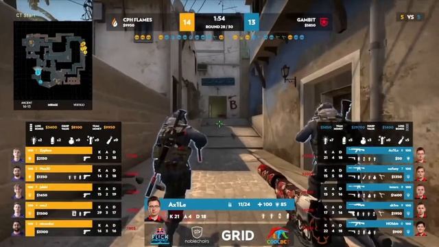 Gambit vs. Copenhagen Flames | Semi-finals - Elisa Invitational Fall 2021 CS:GO смотреть онлайн