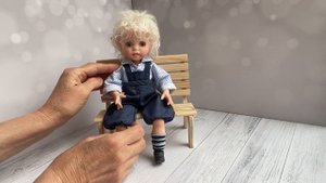 Эльф — авторская кукла из полимерной глины.