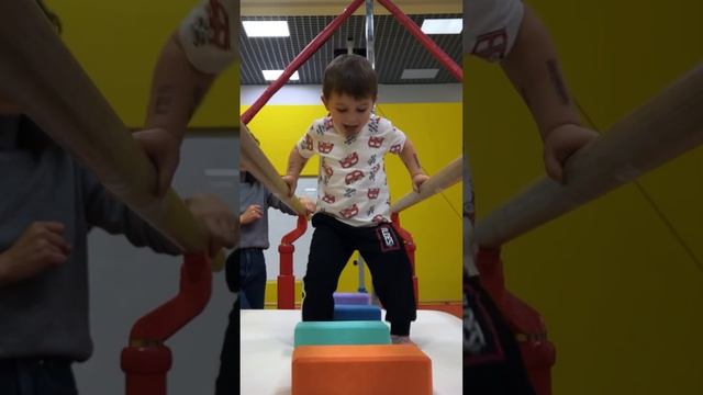 Вот с таким удовольствием наши самые юные спортсмены тренируются!