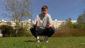Корк в корк, Колесо винт, Тренировка сальто на травке