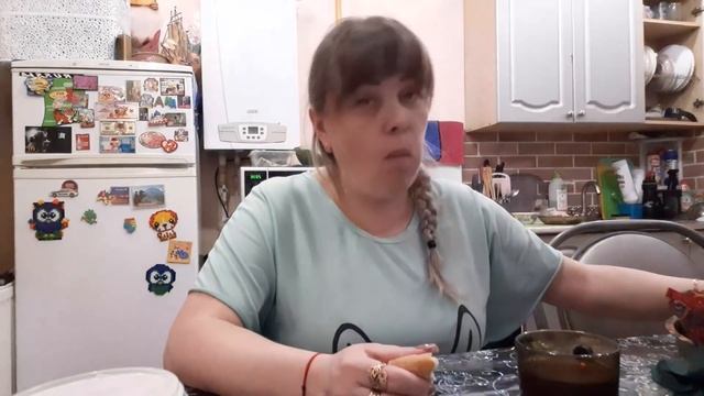 Мукбанг вкусные необычные пельмени,  чай ☕ с вкусняшкой