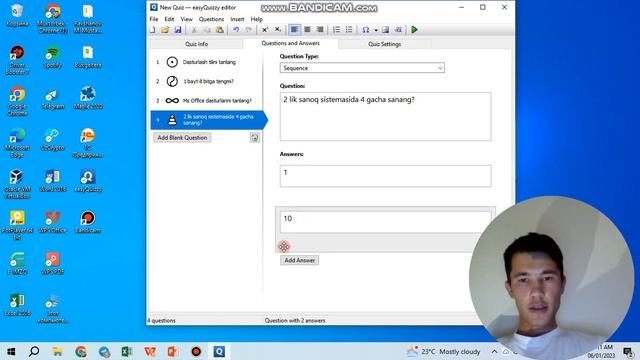 EasyQuizzy dasturida test tuzamiz. Ravshanov Muxtorbek смотреть онлайн