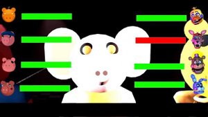 SFM FNaF SONIC TOY STORY 4 Security Breach VS PRIME Security breach WITH Healthbars #9