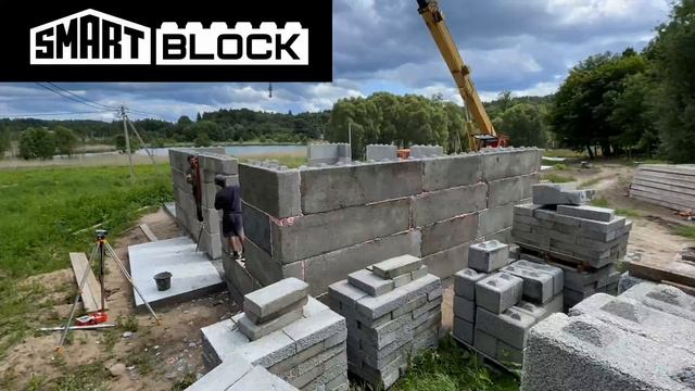 СМАРТБЛОК - строительство дома за 1 день.