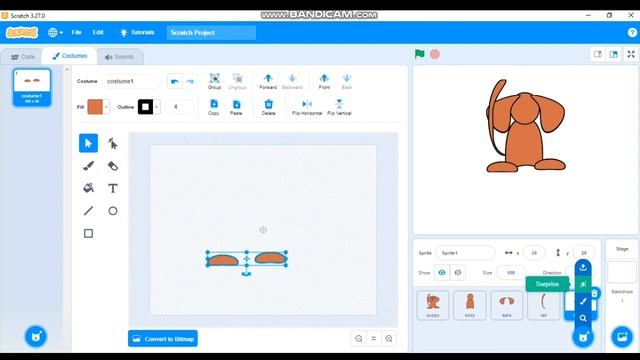 How to Draw a Character in Scratch Tutorial|Drawing and Animating a Sprite|#codingforbeginners
