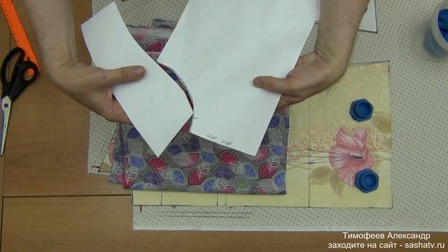 КАК ВЫКРОИТЬ ВОРОТНИК ДЛЯ БОЛЬШИХ РАЗМЕРОВ БЕЗ ВЫКРОЙКИ - УРОКИ КРОЙКИ И ШИТЬЯ - ТИМОФЕЕВ АЛЕКСАНДР